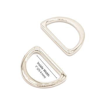 ByAnnie 1" D-Ring Nickel - Set of Two Primary Image