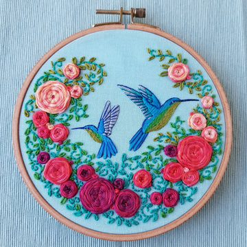 Summer Hummingbird Embroidery Kit Primary Image