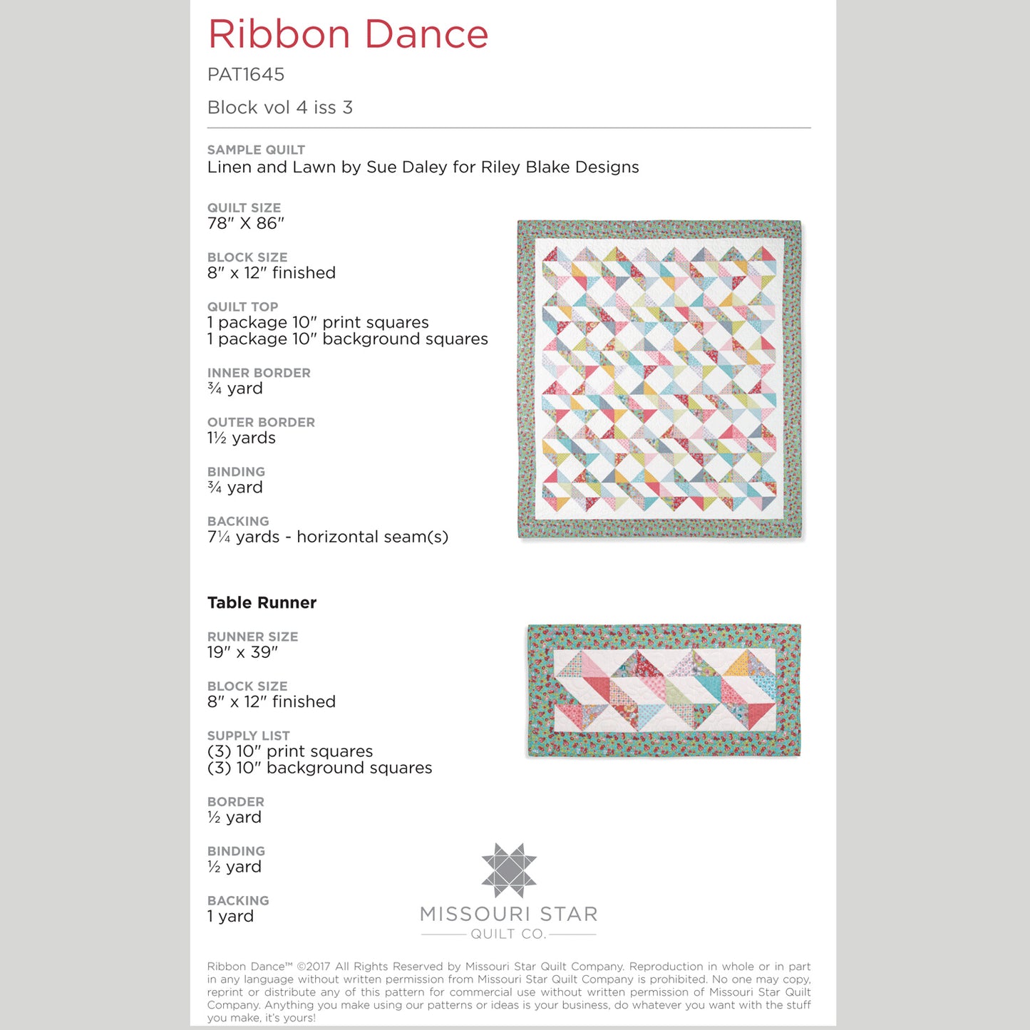 Digital Download - Ribbon Dance Pattern by Missouri Star Alternative View #1