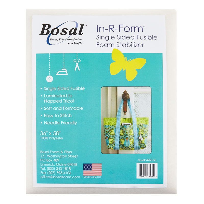 Bosal In-R-Form Single Sided Fusible Foam Stabilizer 36" x 58" Off White Primary Image
