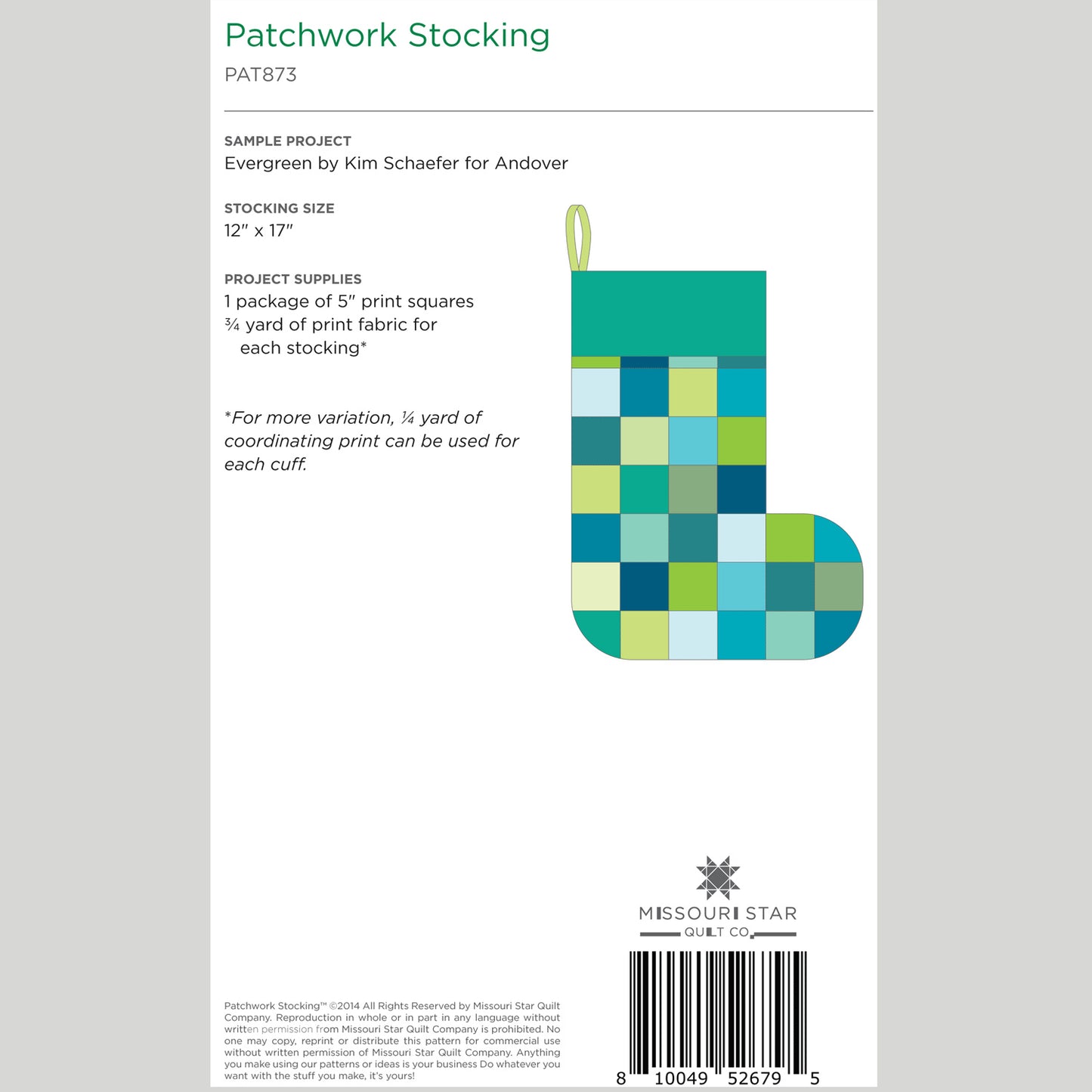 Digital Download - Missouri Star Patchwork Stocking Pattern Alternative View #2
