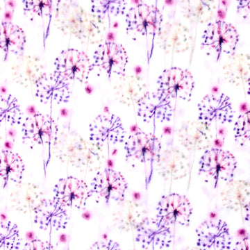 Luxe Cuddle® - Seal Dandelion Daze Berry Yardage Primary Image