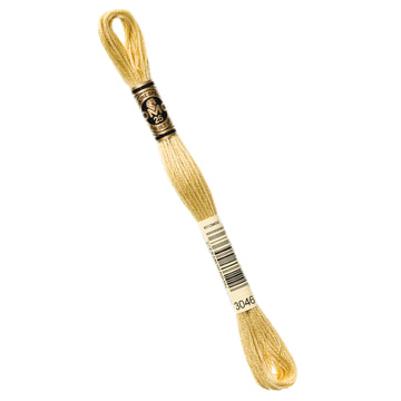 DMC Embroidery Floss - 3046 Medium Yellow Beige Primary Image