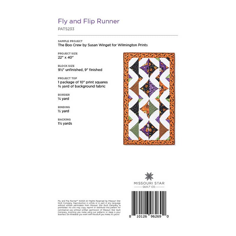 Digital Download - Fly and Flip Table Runner Pattern by Missouri Star Alternative View #1