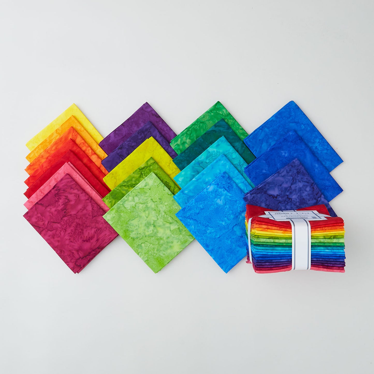 Artisan Batik Solids - Prisma Dyes - Bright Rainbow Fat Quarter Bundle Primary Image