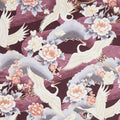 Imperial Collection - Honoka Plum Colorstory Cranes Plum Metallic Yardage