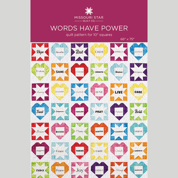 Words Have Power Quilt Pattern by Missouri Star Primary Image