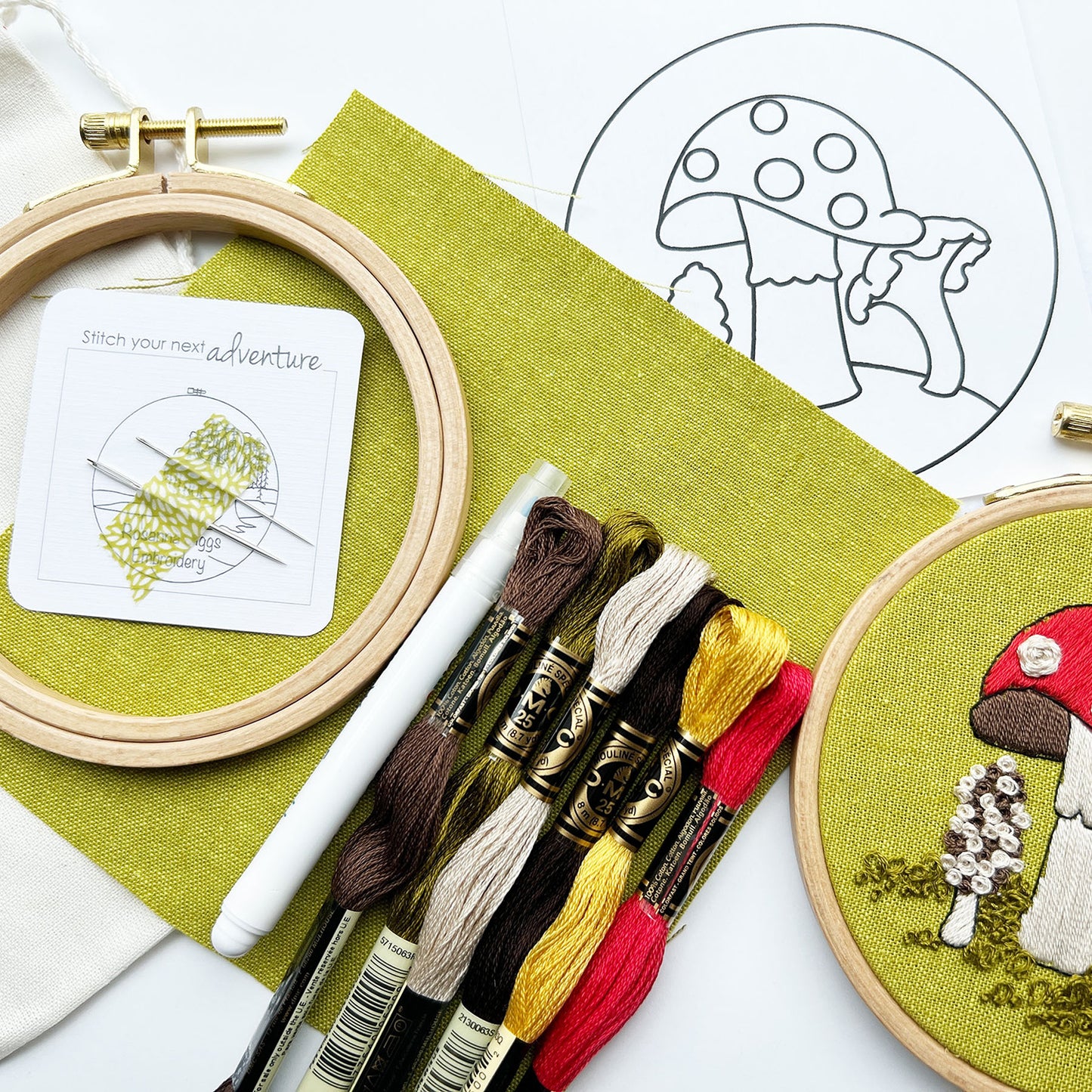 The Fungis Embroidery Kit Alternative View #2