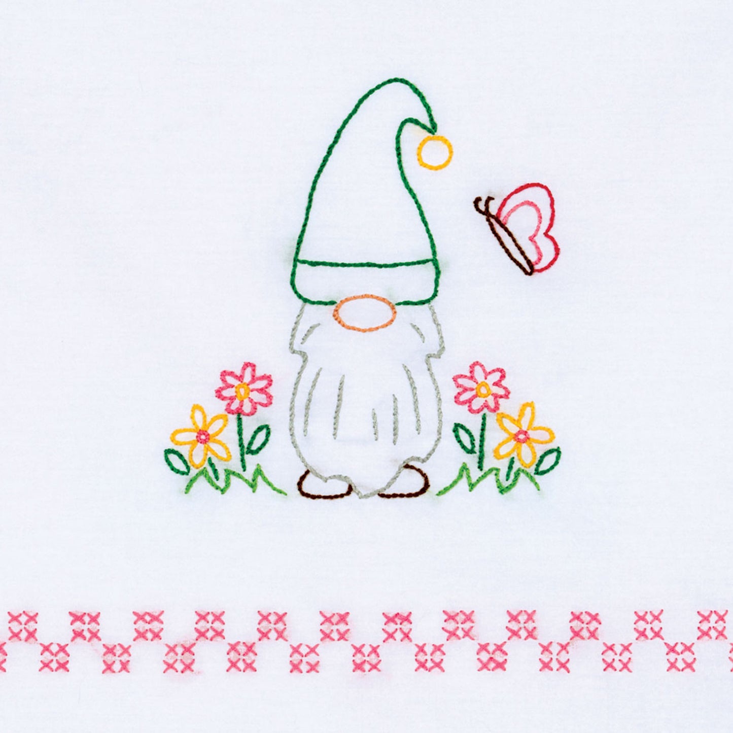 Gnomes Embroidery Hand Towel Set Alternative View #1