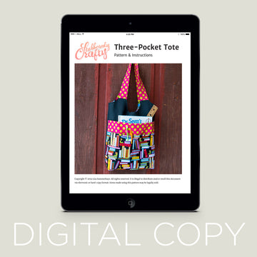 Digital Download - Three-Pocket Tote Pattern Primary Image