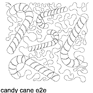 Candy Cane Machine Quilting Pattern