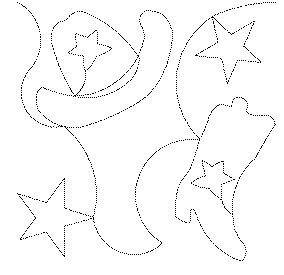 Cowboy Hats And Boots Free Machine Quilting Pattern-Missouri Star Quilt Company