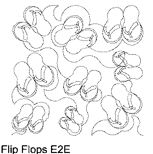 Flip Flops Machine Quilting Pattern