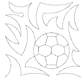 Soccer Free Machine Quilting Pattern-Missouri Star Quilt Company