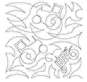 Tractors Free Machine Quilting Pattern-Missouri Star Quilt Company