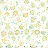 Imperial Collection - Honoka Teal Colorstory Flowers Sprout Metallic Yardage Primary Image