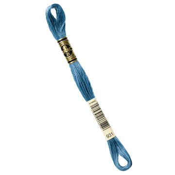 DMC Embroidery Floss - 931 Medium Antique Blue Primary Image