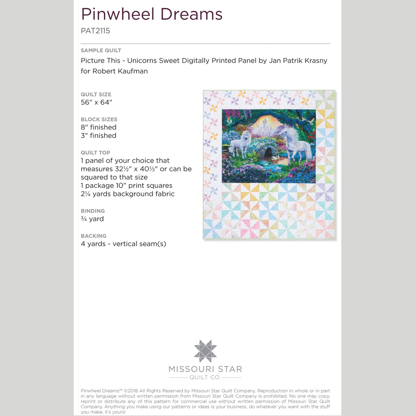 Digital Download - Pinwheel Dreams Quilt Pattern by Missouri Star Alternative View #1