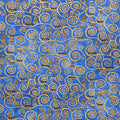 Gustav Klimt - Swirls Cobalt Metallic Yardage