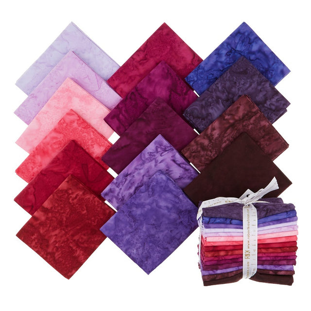 Artisan Batiks Solids - Prisma Dyes Plum Perfect Batiks Fat Quarter Bundle