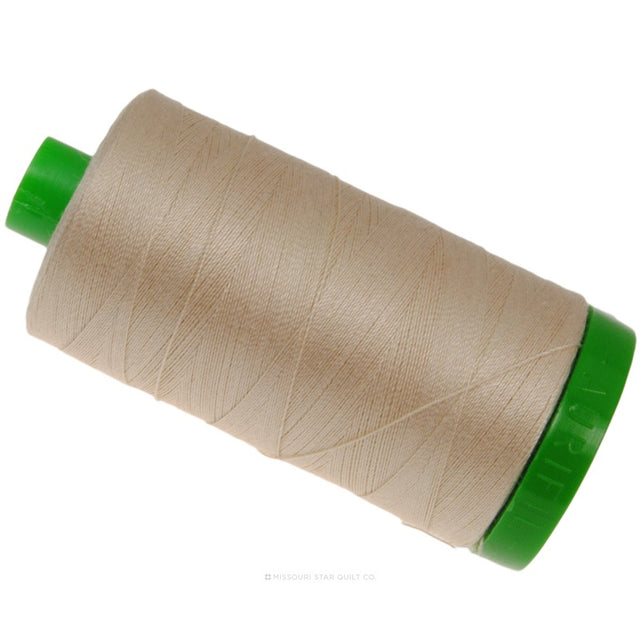 Aurifil 40 WT Cotton Mako Large Spool Thread Light Sand