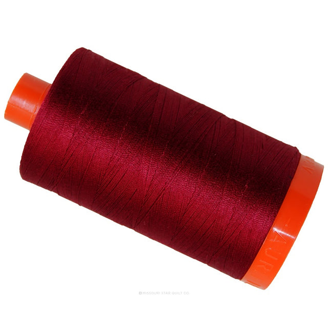 Aurifil 50 WT Cotton Mako Large Spool Thread Red Wine