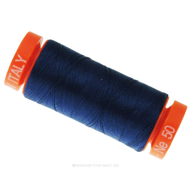 Aurifil 50 WT Cotton Mako Spool Thread Medium Delft Blue