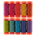 AURIfil Tula Pink Dragon's Breath 50WT Cotton Thread Collection - 10 Small Spool Pack
