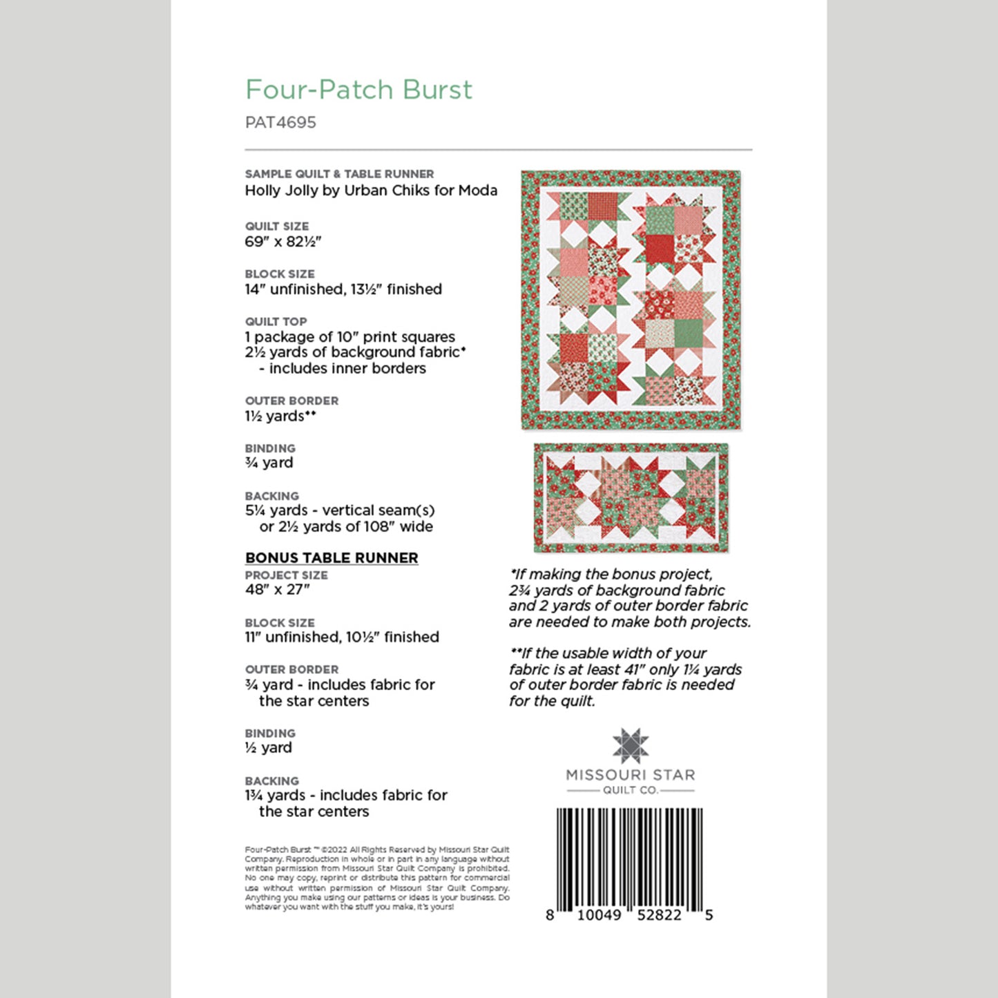 Digital Download - Four-Patch Burst Quilt Pattern by Missouri Star Alternative View #1