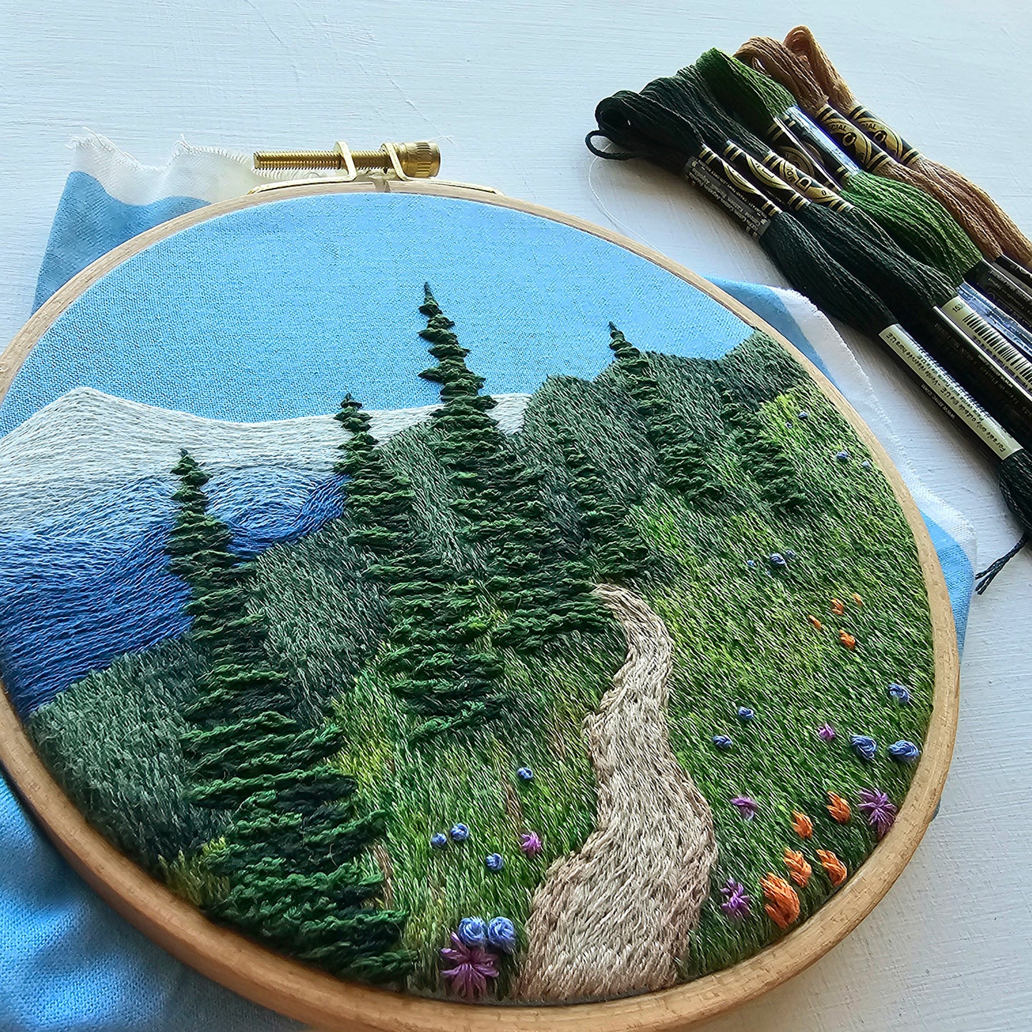 Happy Trails Embroidery Kit Alternative View #1