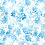Ethereal - Large Floral Blue Yardage Primary Image
