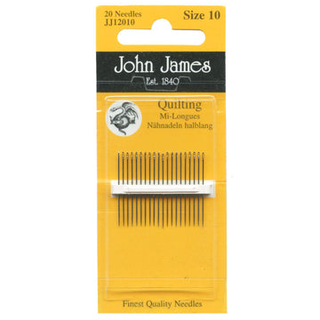 John James Between Hands Quilting Needles - Size 10 (20 ct)