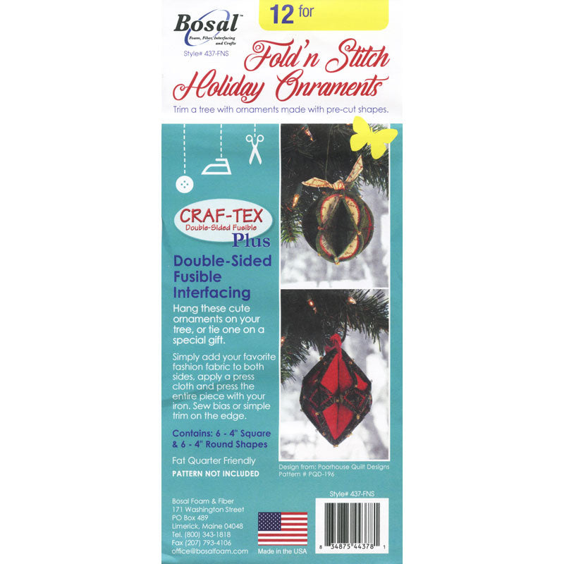 Bosal Fold N Stitch Holiday Ornaments Primary Image