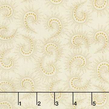 Butter Churn Basics - Spiked Paisley Cream Yardage