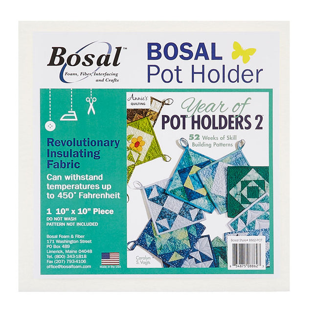 Bosal Pot Holder Precut 10" x 10" Insulated Batting Primary Image