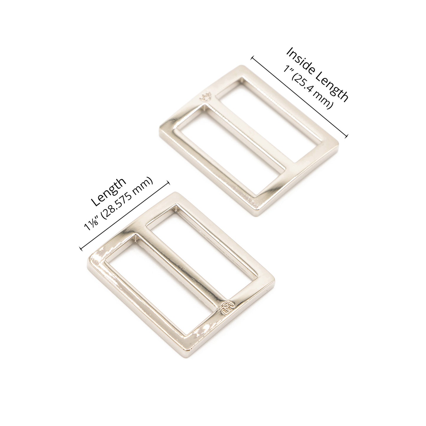 ByAnnie 1" Wide Mouth Flat Slider Nickel - Set of Two Primary Image