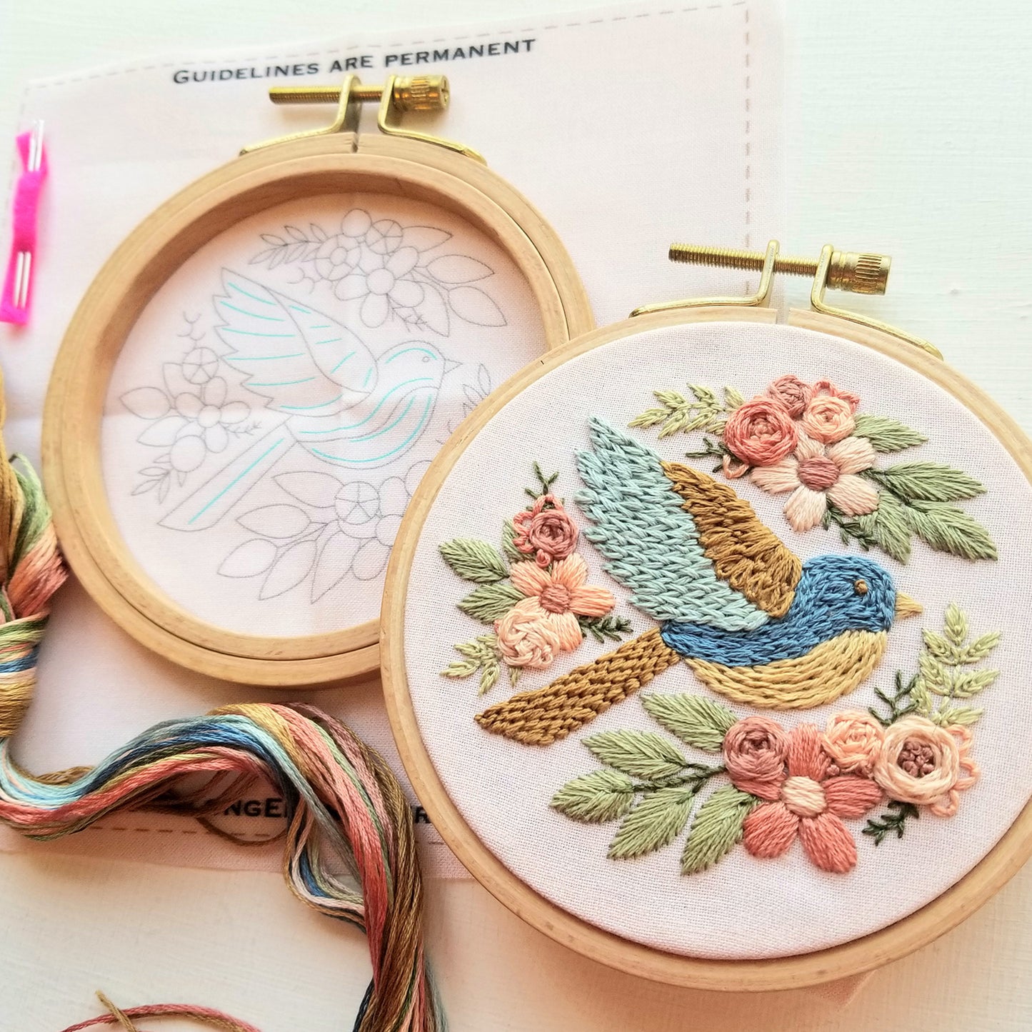 Bluebird Sampler Embroidery Kit Alternative View #2