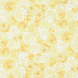 Lemon Bouquet - Packed Yellow Roses Lemon Yardage Primary Image