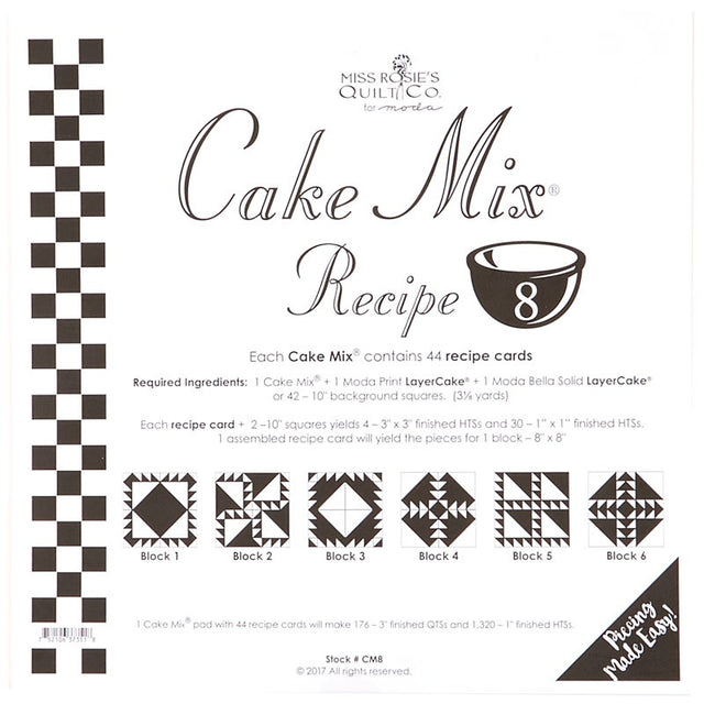 Cake Mix Recipe 8 by Miss Rosie's Quilt Co