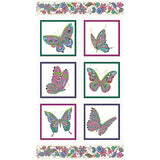 Alluring Butterflies - Butterfly White Metallic Panel Primary Image