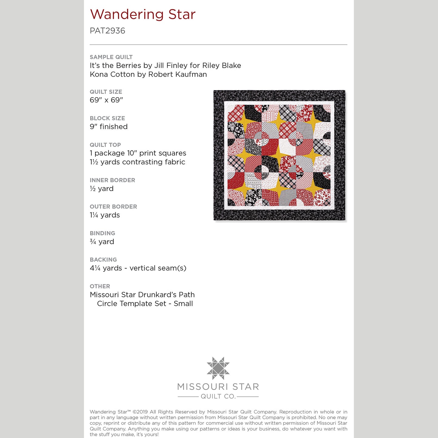 Digital Download - Wandering Star Pattern by Missouri Star Alternative View #1