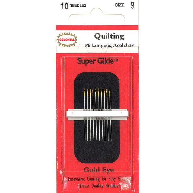 Colonial Super Glide™ Needles - Quilting Size 9