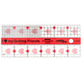 Creative Grids™ I Love My Quilting Friends Mini Quilt Ruler - 2 1/2" x 6"