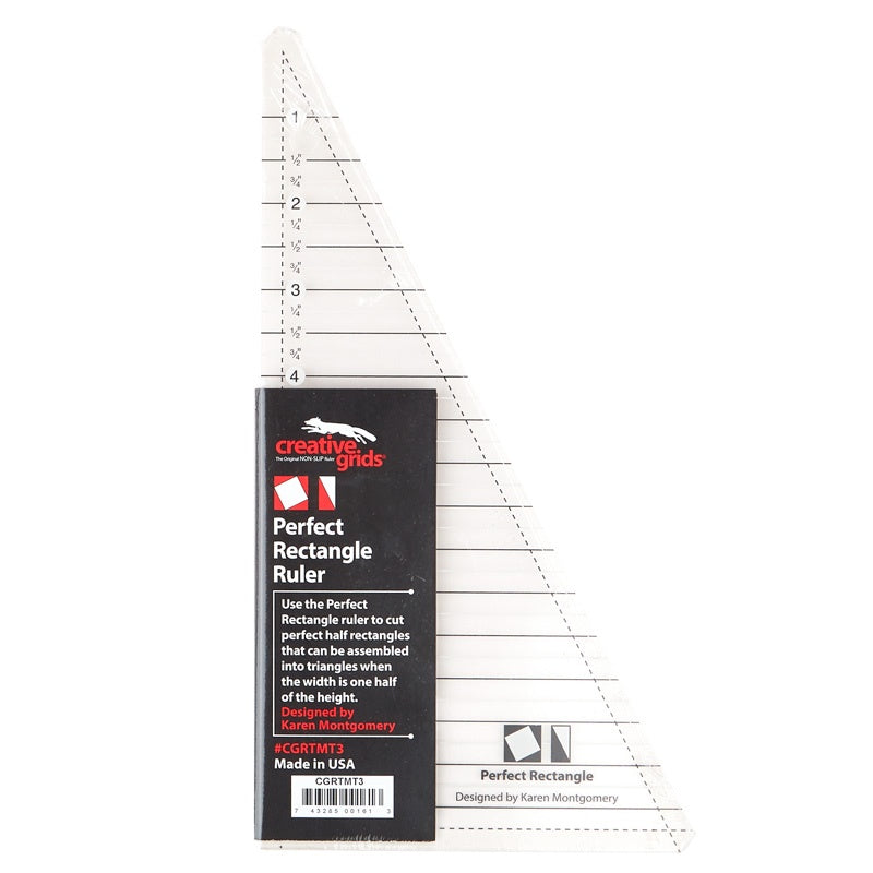Creative Grids Perfect Rectangle Ruler 9-1/2" Quilt Ruler