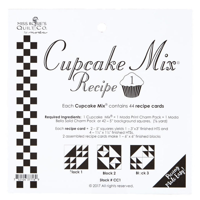 Cupcake Mix® Recipe 1 by Miss Rosie's Quilt Co.