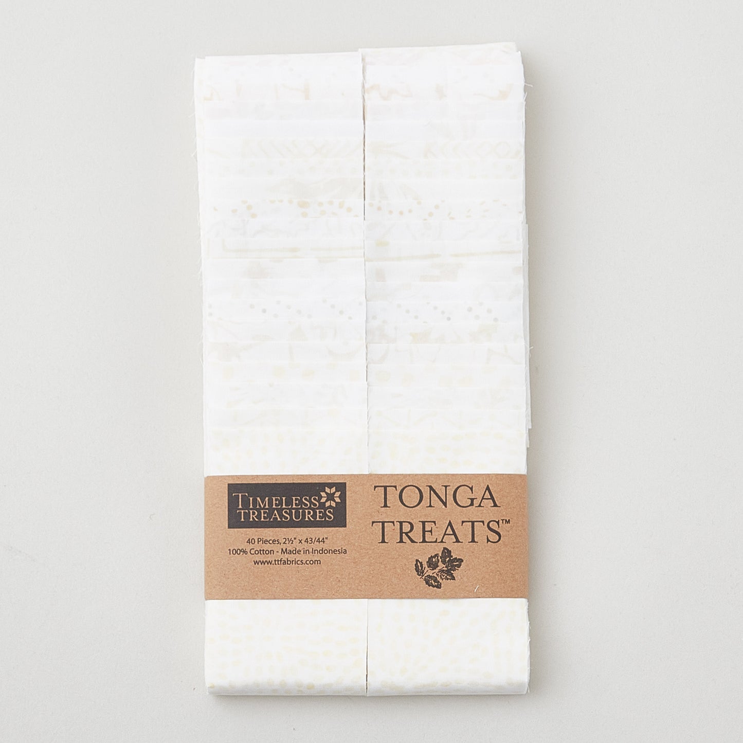 Tonga Batiks Vanilla 2 1/2" Strips Alternative View #1