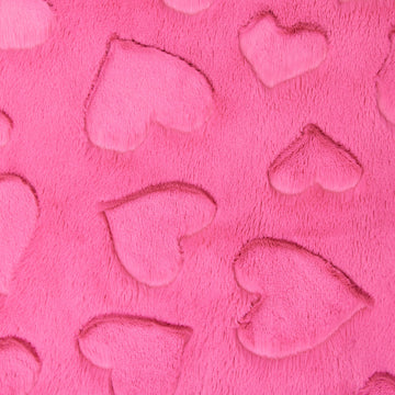 Luxe Cuddle® - Hearts Fuchsia Yardage Primary Image