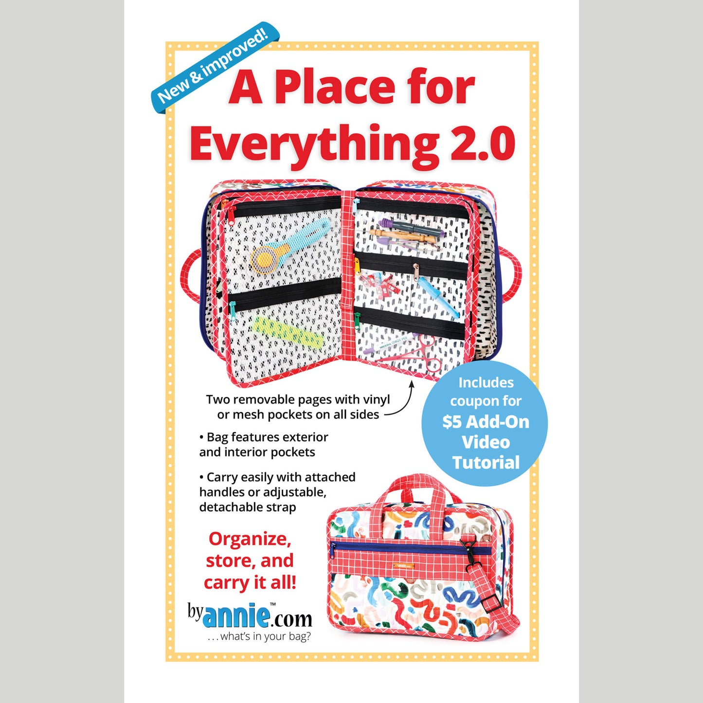 A Place for Everything Carry All Bag Pattern 2.0 Primary Image