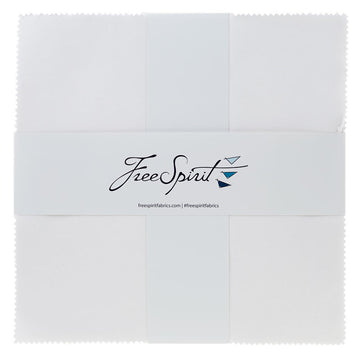Designer Essential Solids Arctic White 10" Squares