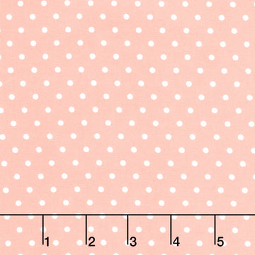 Cozy Cotton Flannels - Dots Peach Yardage Primary Image